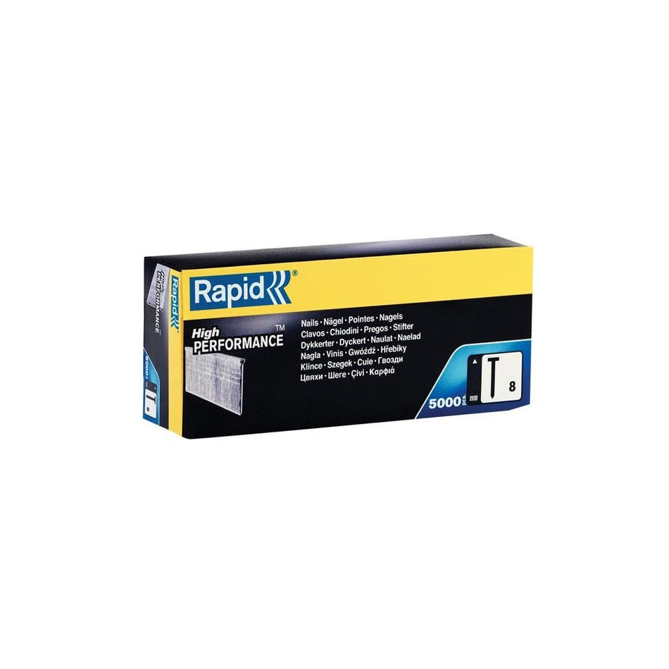 Rapid No.8 Brad Nails 18Ga 50mm (Box 5000)