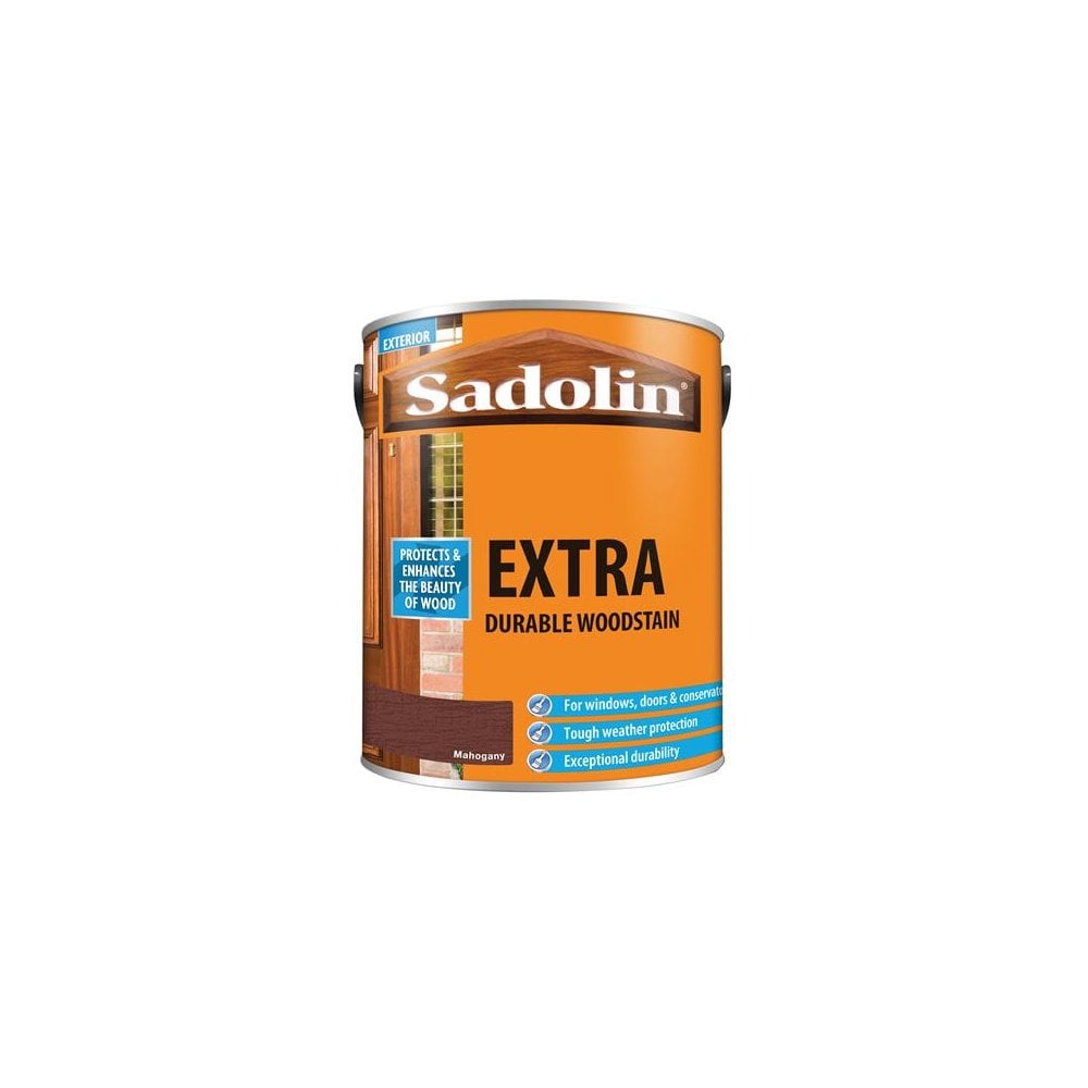 Sadolin Extra Durable Woodstain Mahogany 5 Litre