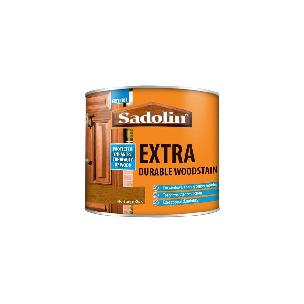 Sadolin Extra Durable Woodstain Heritage Oak 500ml