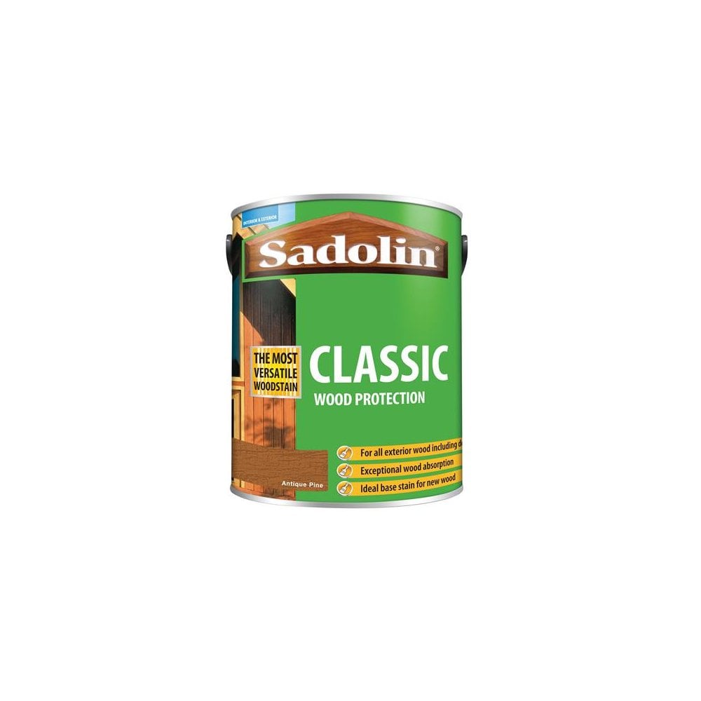 Sadolin Classic Wood Protection Antique Pine 5 Litre