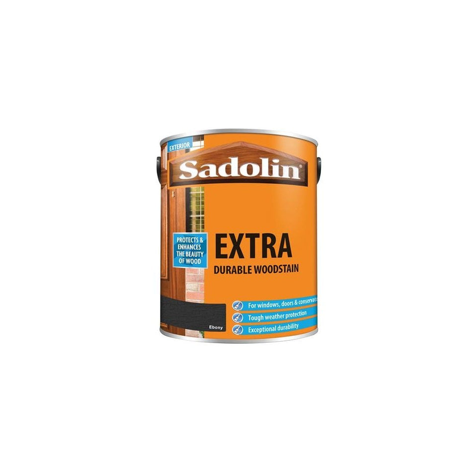 Sadolin Extra Durable Woodstain Ebony 5 Litre