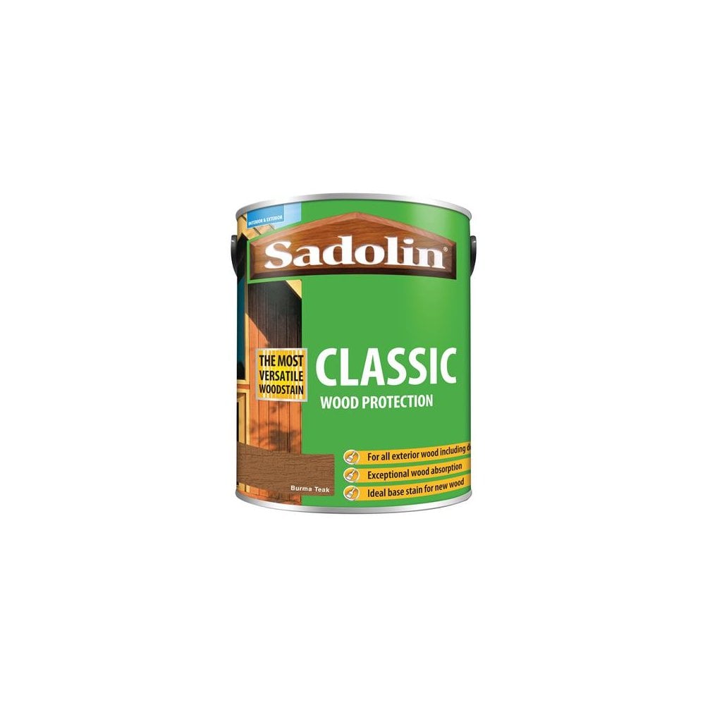 Sadolin Classic Wood Protection Burma Teak 5 Litre