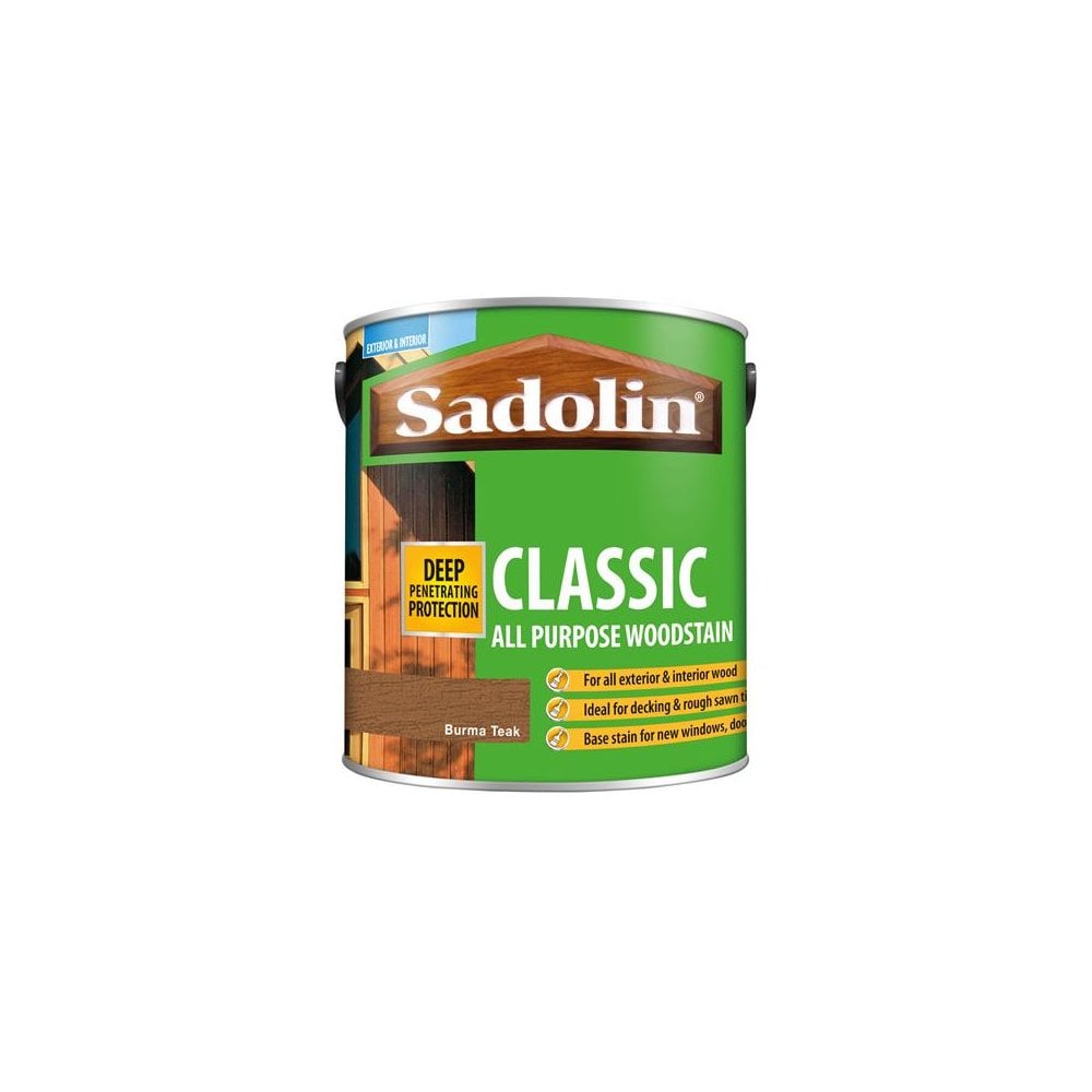 Sadolin Classic Wood Protection Burma Teak 2.5 Litre