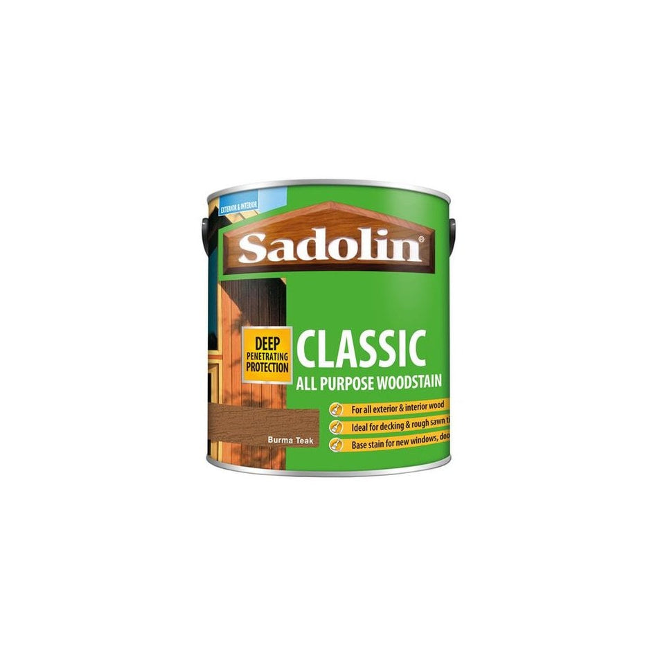 Sadolin Classic Wood Protection Burma Teak 2.5 Litre