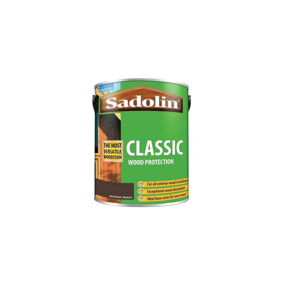 Sadolin Classic Wood Protection Jacobean Walnut 5 Litre