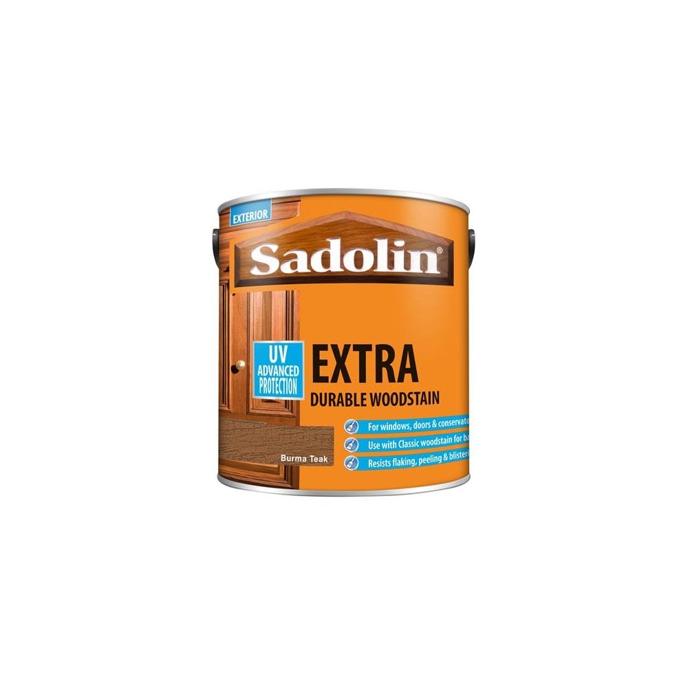Sadolin Extra Durable Woodstain Burma Teak 2.5 Litre