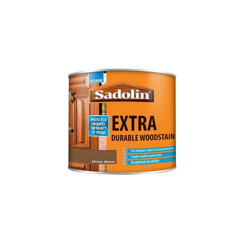 Sadolin Extra Durable Woodstain African Walnut 500ml