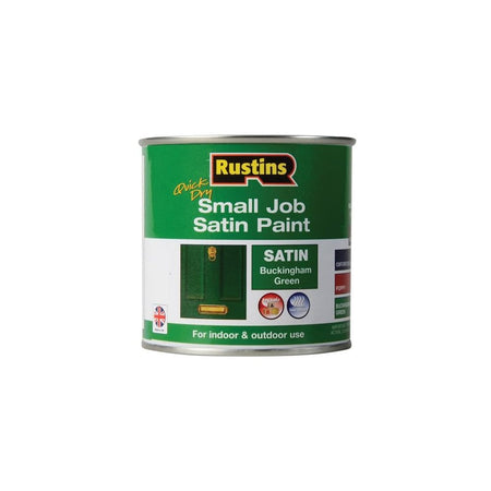 Rustins Quick Dry Small Job Satin Paint, Buckingham Green 250ml