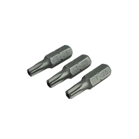 Faithfull Security S2 Grade Steel Screwdriver Bits T25SÃ¿xÃ¿25mm (Pack 3)