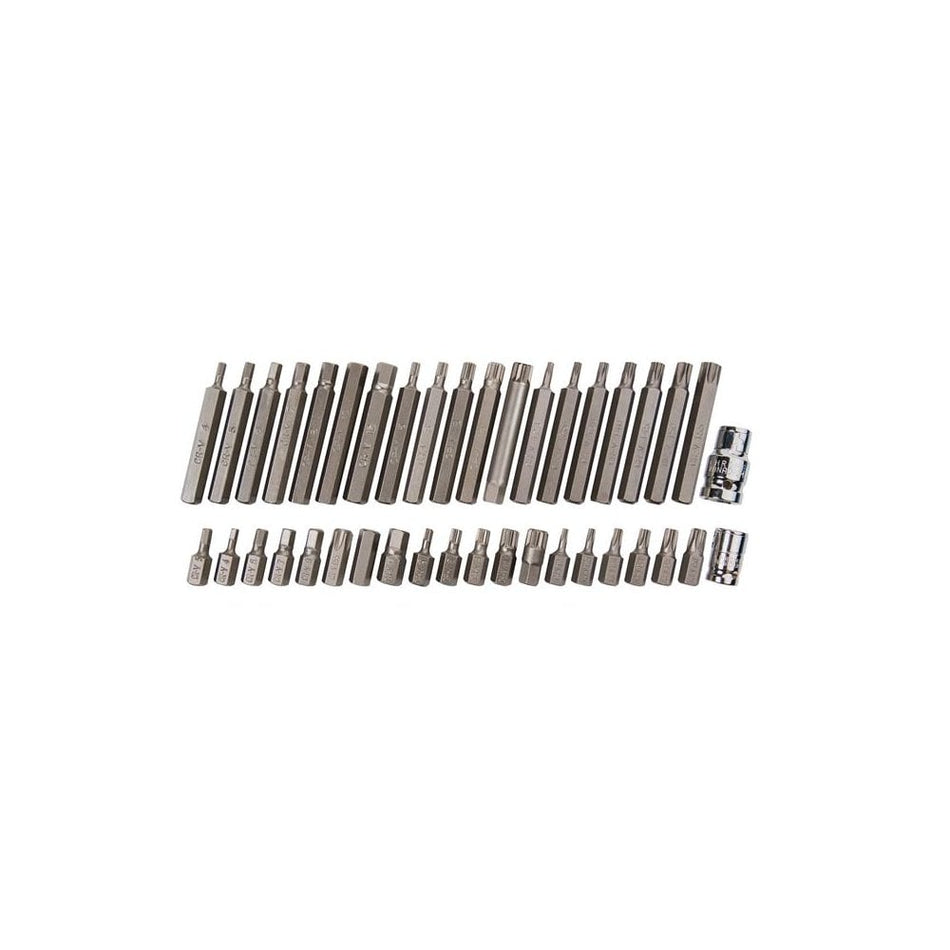 BlueSpot Tools Mixed Hex, Spline & TORX Bit Set, 40 Piece
