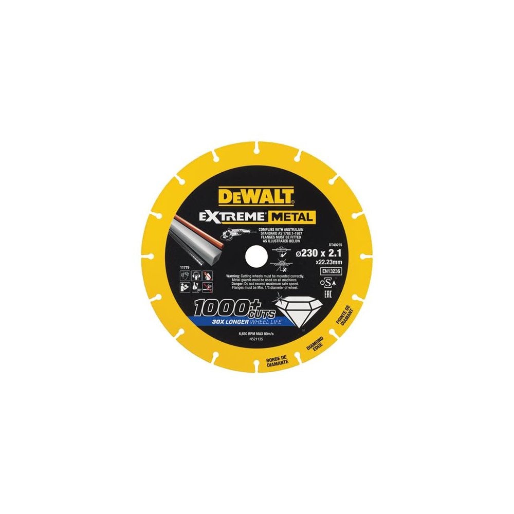DEWALT Extreme Metal Cut Off Saw Blade 230 x 22.23 x 2.10mm