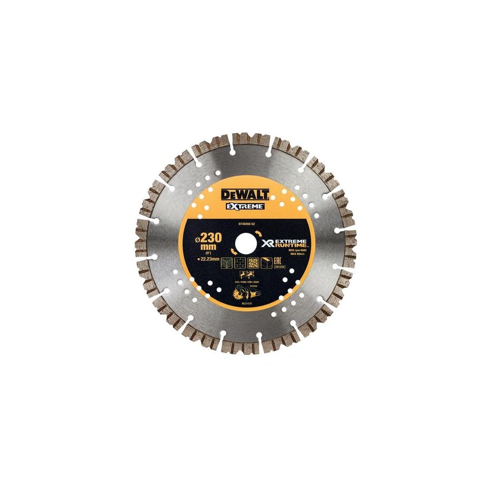 DEWALT Extreme Wet & Dry Use Diamond Blade 230 x 22.23mm