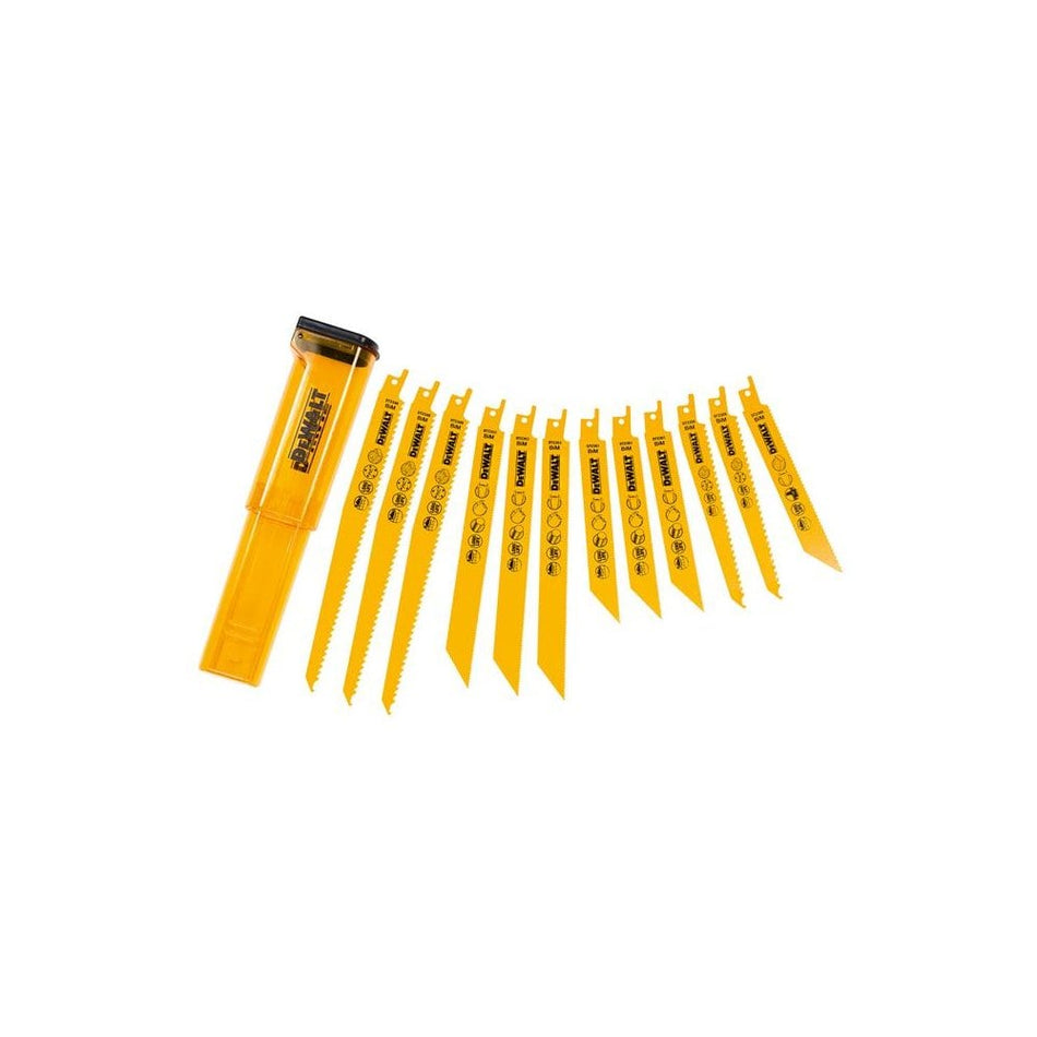 DEWALT DT2445 Reciprocating Saw Blade Set, 12 Piece
