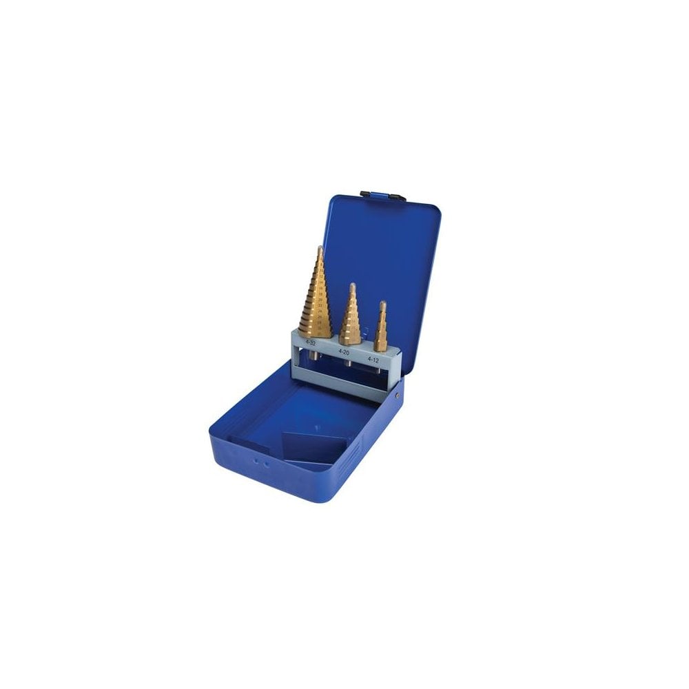 BlueSpot Tools Step Drill Set 4-32mm, 3 Piece