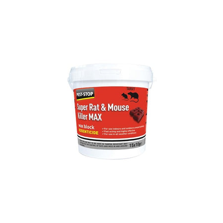 Pest-Stop Systems Super Rat & Mouse Killer MAX Wax Blocks