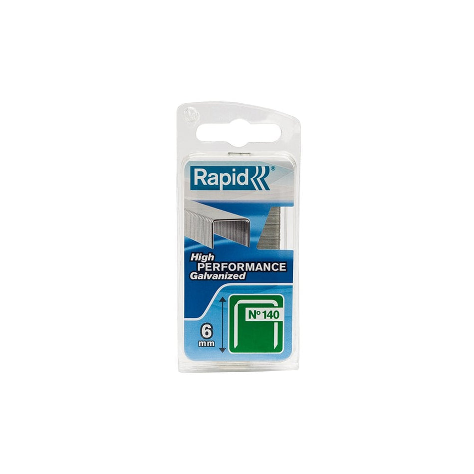 Rapid 140/6NB 6mm Galvanised Staples Narrow Box 970