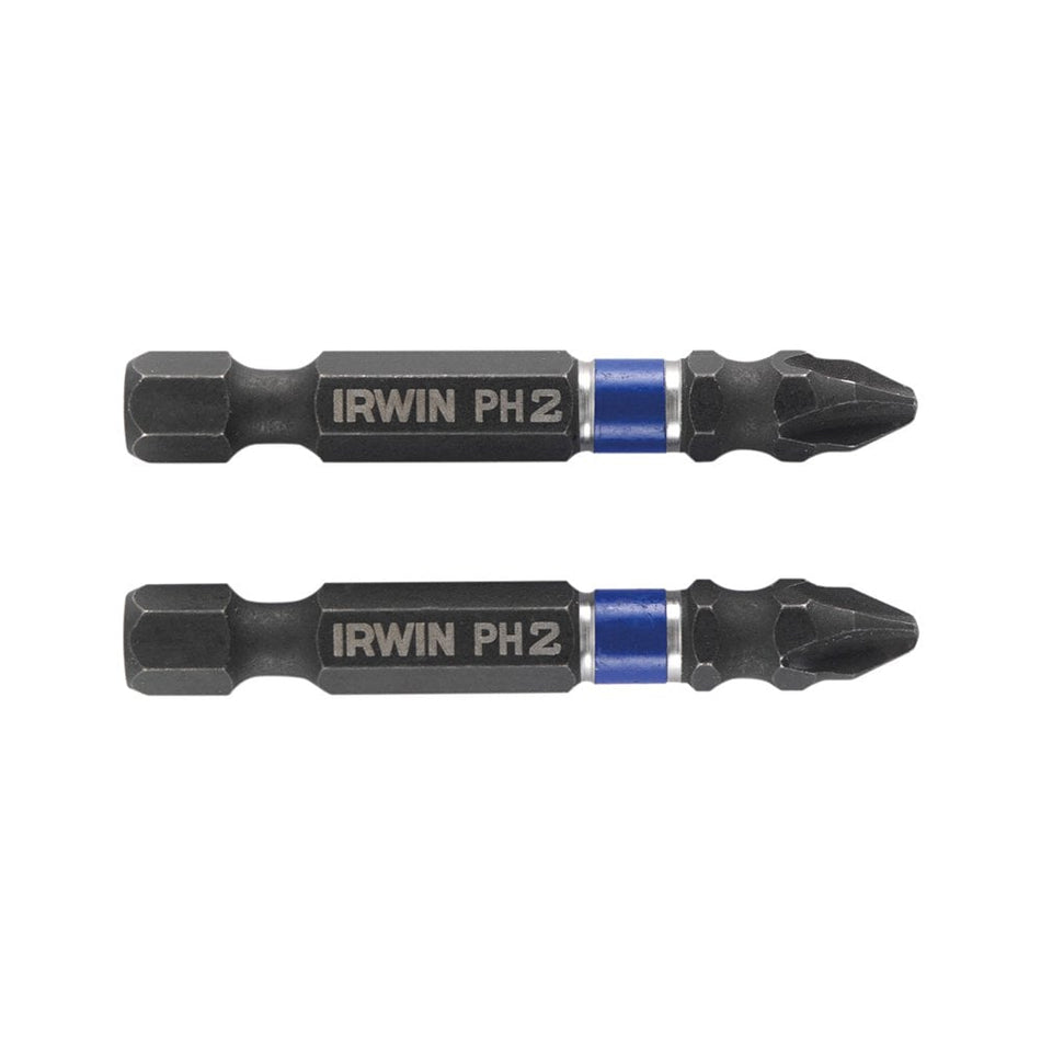 IRWIN Impact Screwdriver Bits Phillips PH2 50mm Pack of 2