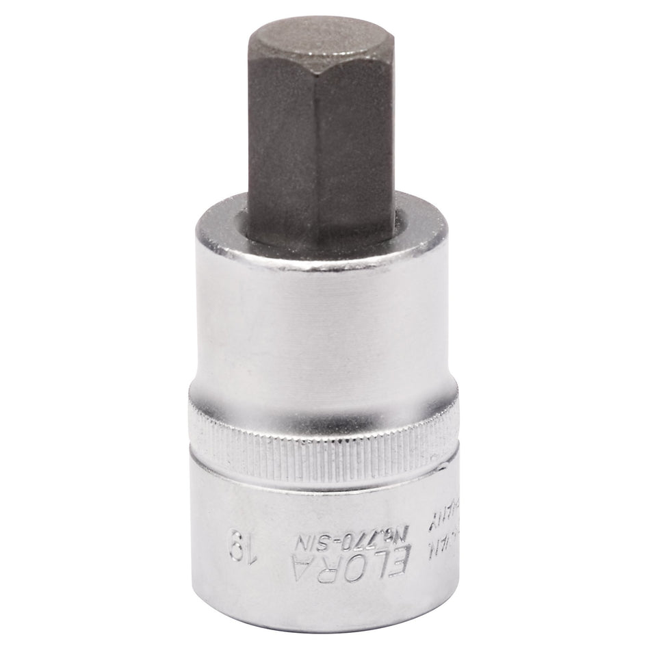 19mm 3/4in. Square Drive Hexagon Screwdriver Socket: Model No.770-SIN