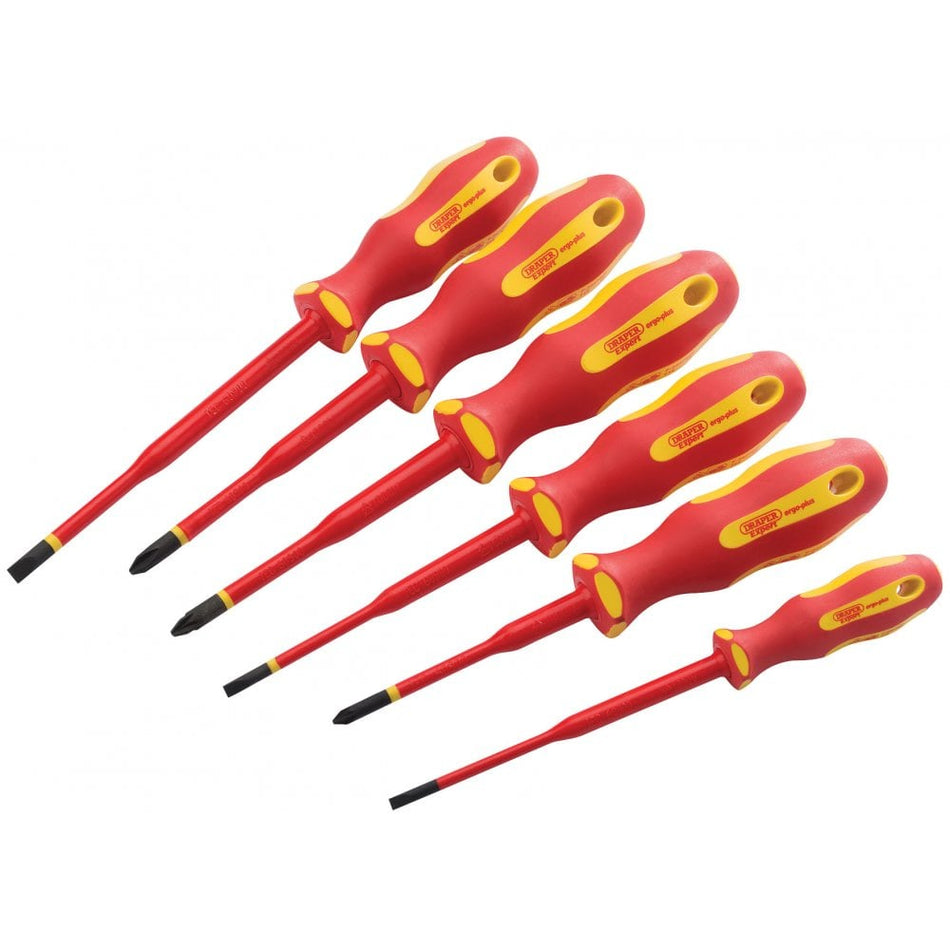 Ergo Plus Slimline VDE Approved Fully Insulated Screwdrivers (6 Piece): Model No. 965SLIM/6