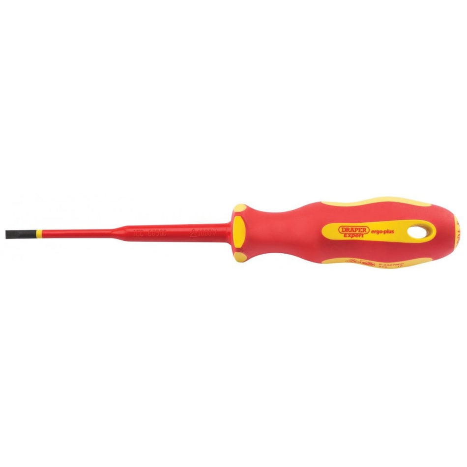 Ergo Plus Slimline Plain Slot VDE Screwdriver (4.0mm x 100mm): Model No. 965SLIM