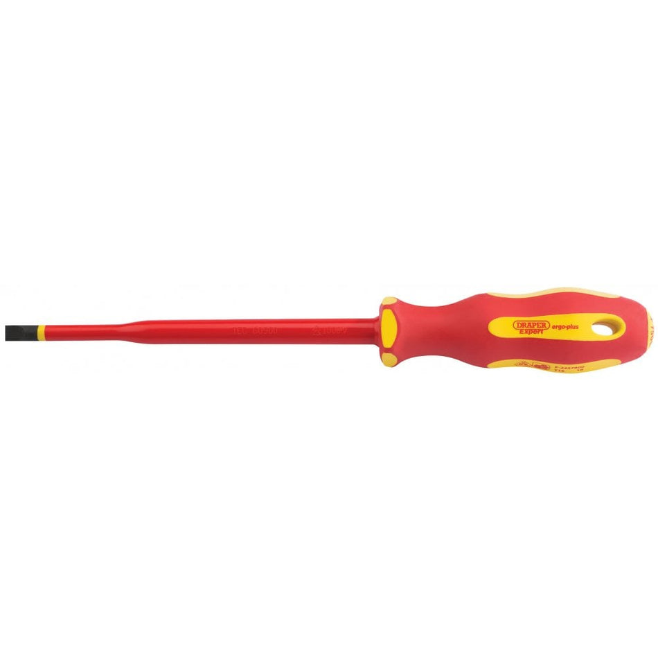 Ergo Plus Slimline Plain Slot VDE Screwdriver (6.5mm x 150mm): Model No. 965SLIM
