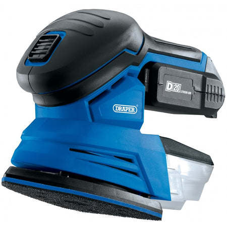 D20 20V Tri-Base (Detail) Sander with 2Ah Battery and Charger: Model No. D20TBS135SET