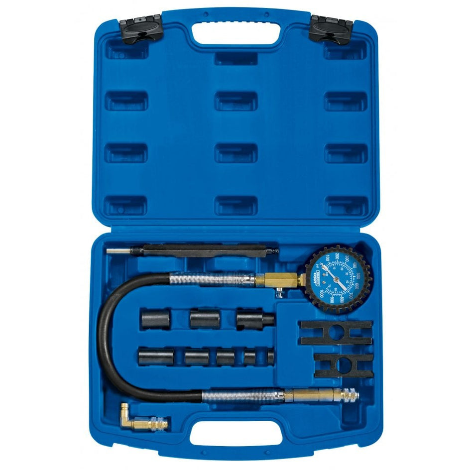 Commercial Vehicle Diesel Compression Test Kit (13 Piece): Model No. CTED1-E