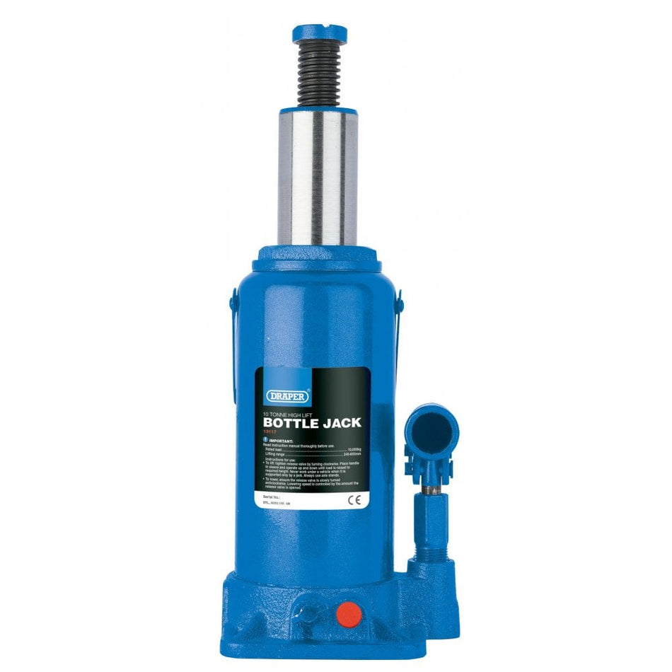 High Lift Hydraulic Bottle Jack (12 Tonne): Model No. BJ12HL-C