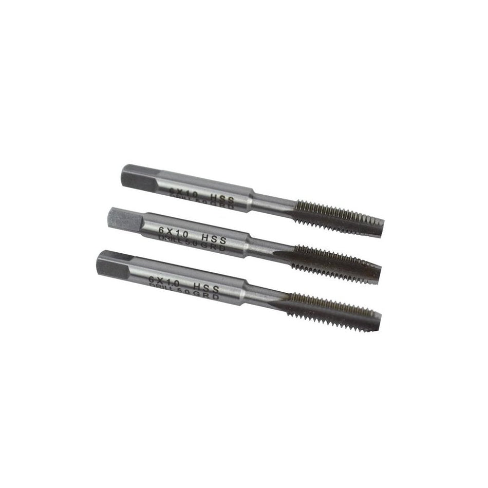 Faithfull HSS Straight Flute Tap Set M6 x 1.0, 3 Piece