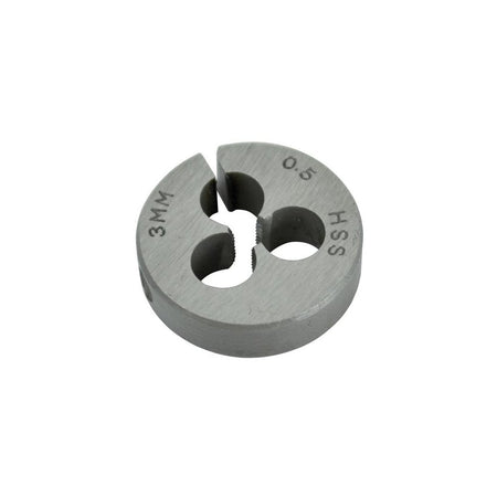 Faithfull HSS Straight Flute Split Die M3 x 0.5 (13/16 O.D)