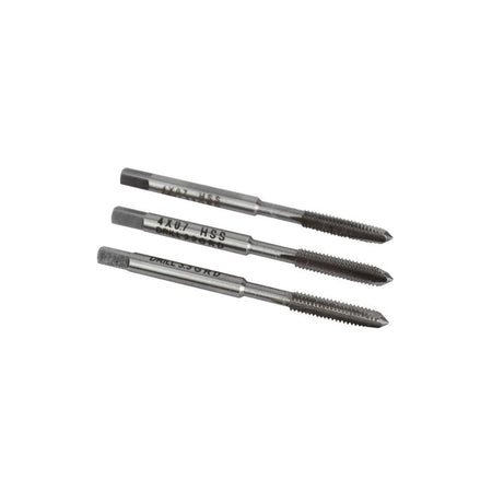 Faithfull HSS Straight Flute Tap Set M4 x 0.7, 3 Piece