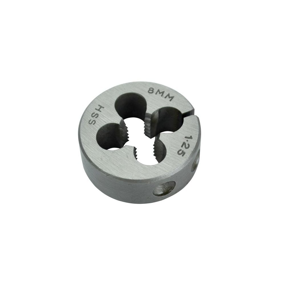 Faithfull HSS Straight Flute Split Die M8 x 1.25 (1in O.D)