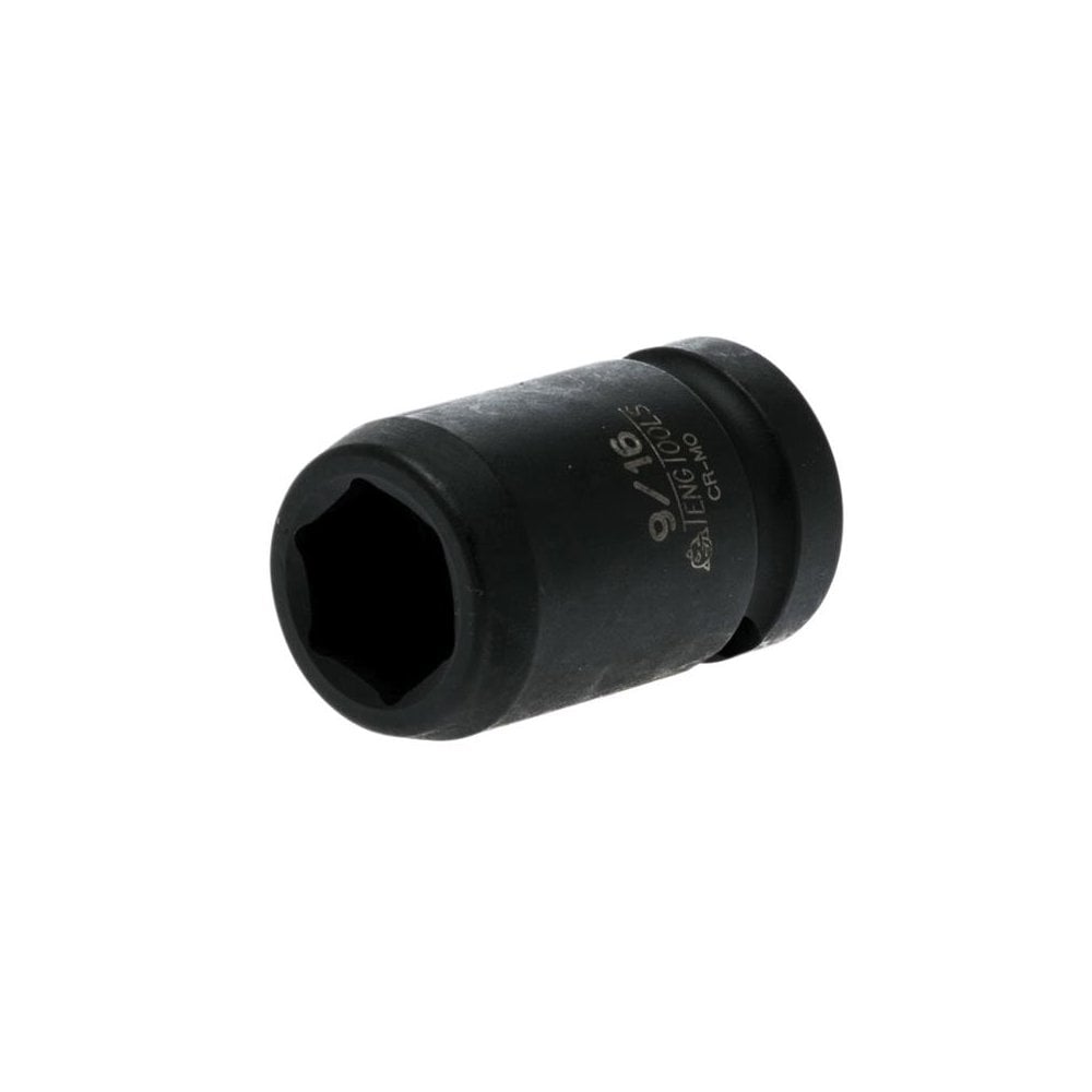 Teng Impact Socket Hexagon 6 Point 1/2in Drive 9/16in