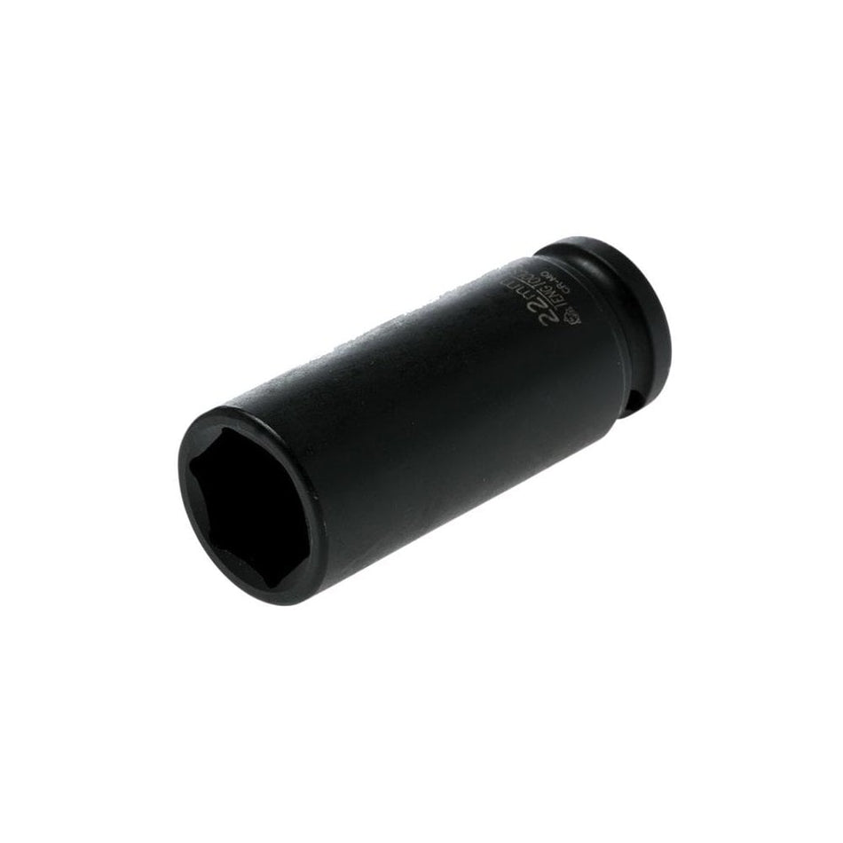 Teng Deep Impact Socket Hexagon 6 Point 1/2in Drive 22mm