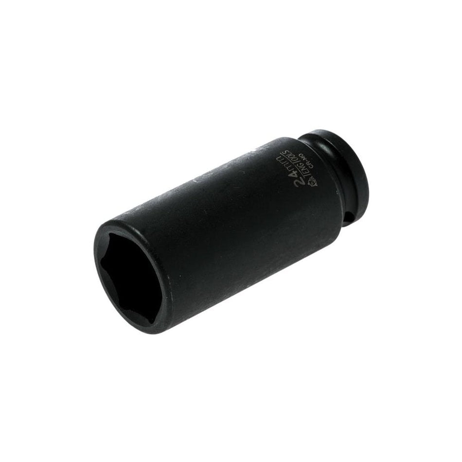 Teng Deep Impact Socket Hexagon 6 Point 1/2in Drive 24mm