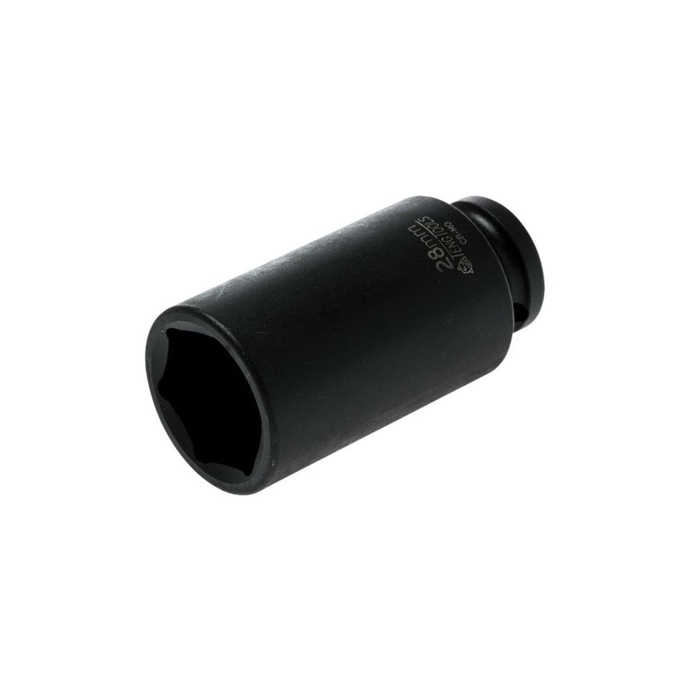 Teng Deep Impact Socket Hexagon 6 Point 1/2in Drive 28mm