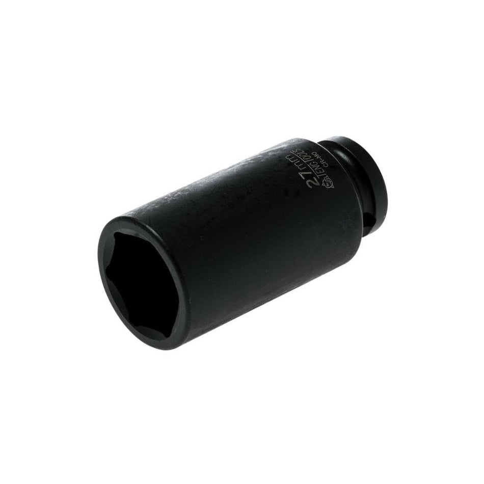 Teng Deep Impact Socket Hexagon 6 Point 1/2in Drive 27mm