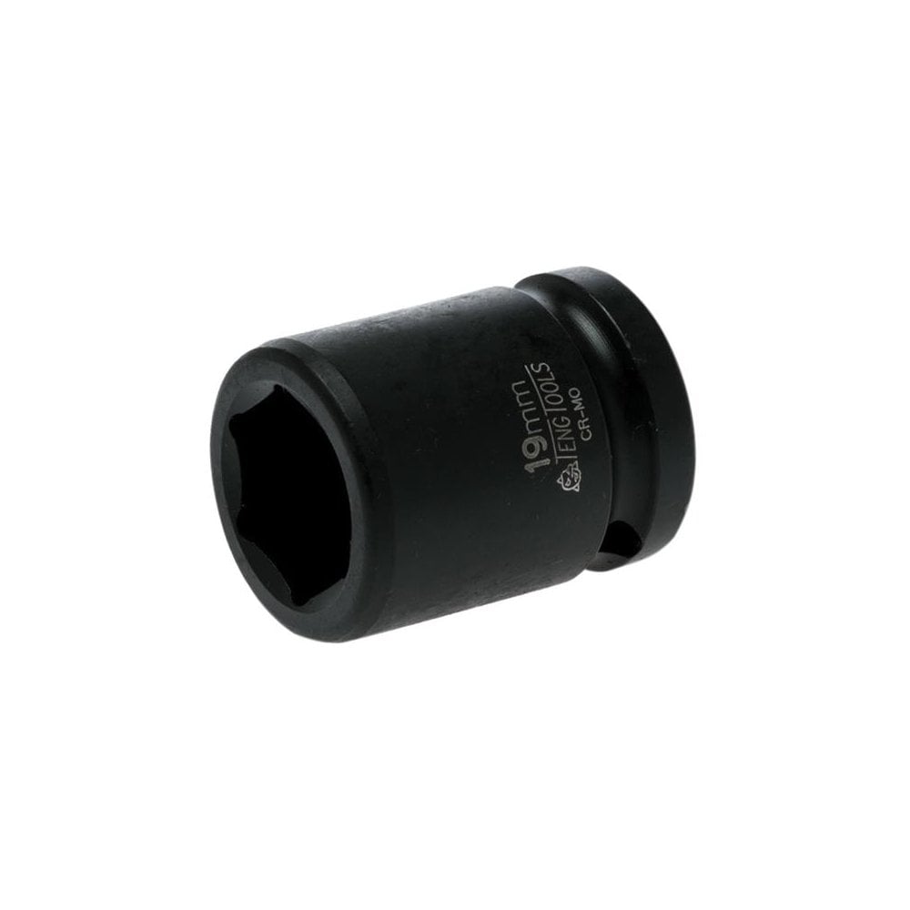 Teng Impact Socket Hexagon 6 Point 1/2in Drive 19mm