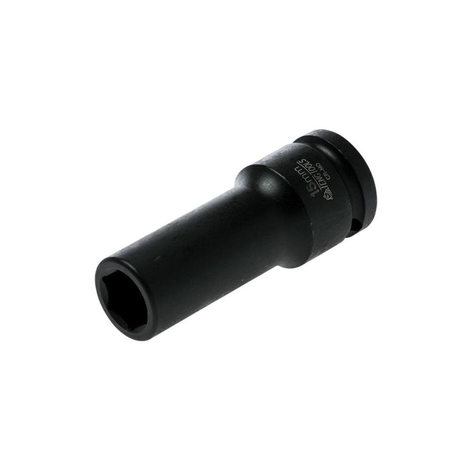 Teng Deep Impact Socket Hexagon 6 Point 1/2in Drive 15mm
