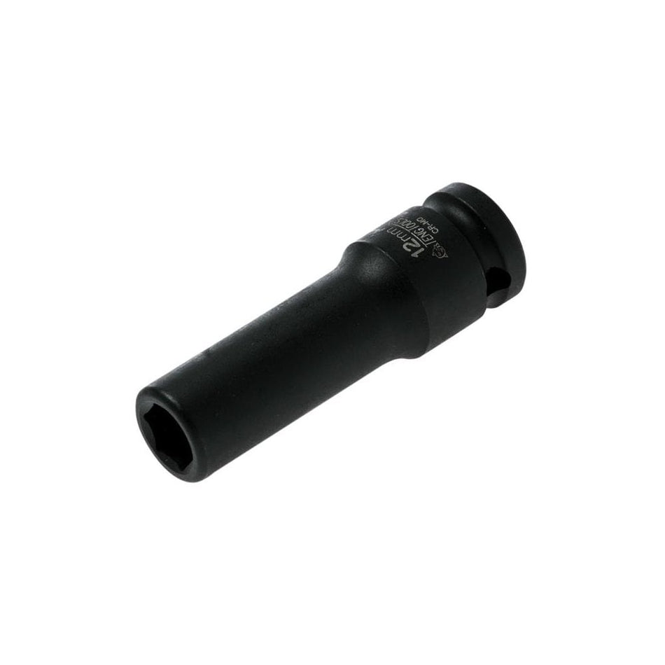 Teng Deep Impact Socket Hexagon 6 Point 1/2in Drive 12mm
