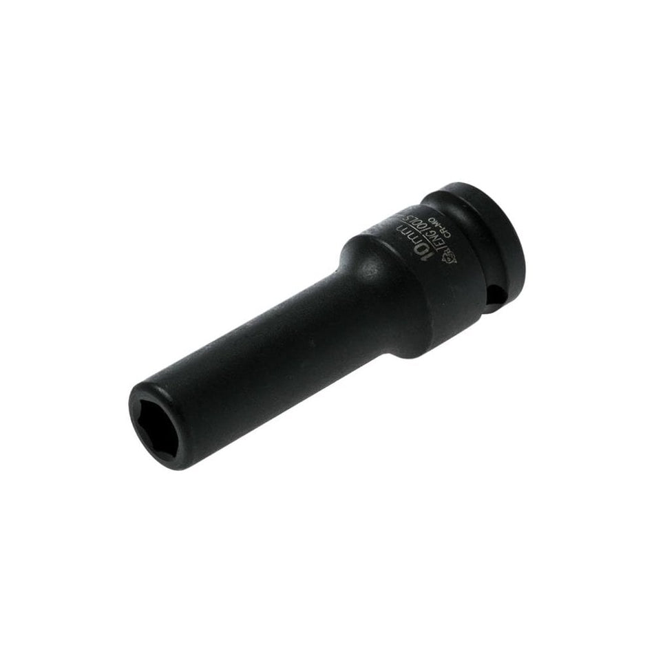 Teng Deep Impact Socket Hexagon 6 Point 1/2in Drive 10mm