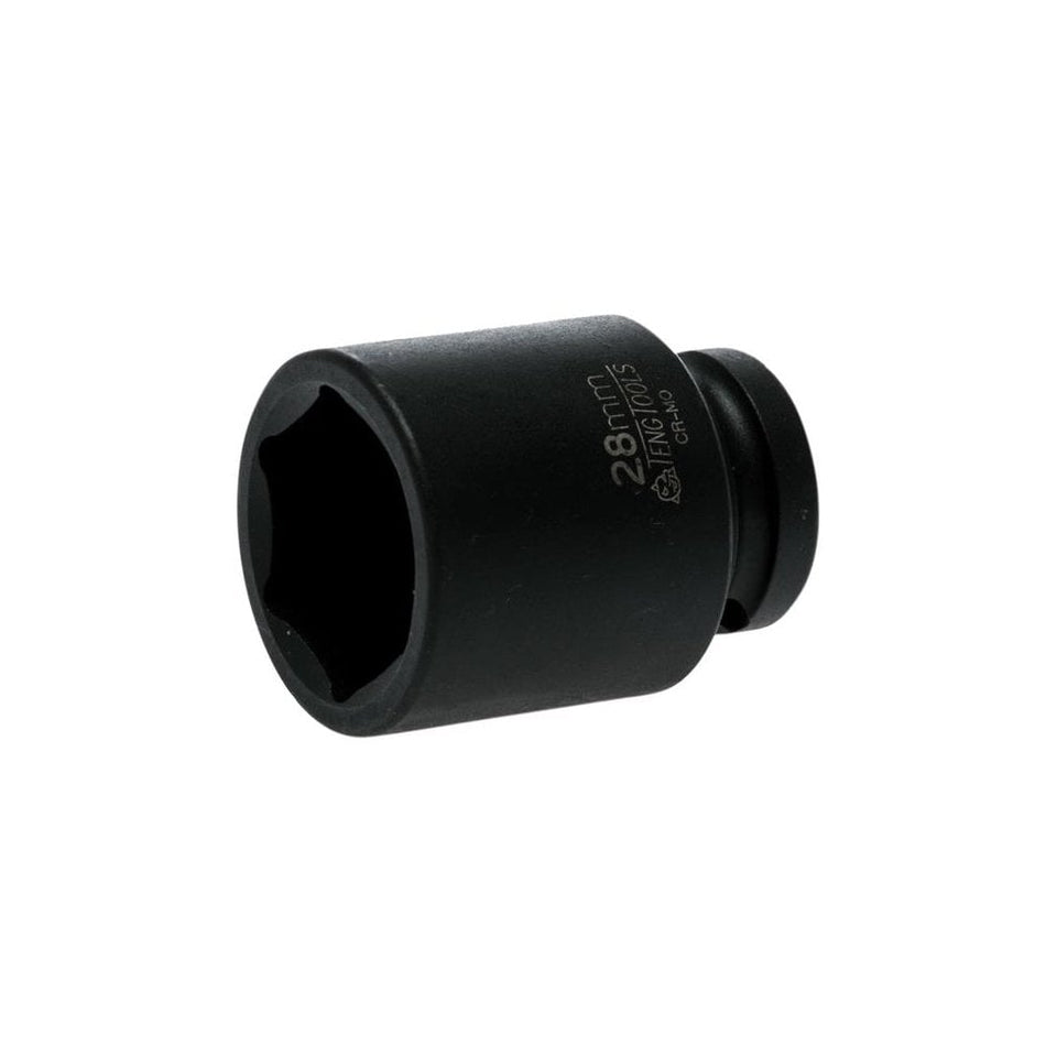 Teng Impact Socket Hexagon 6 Point 1/2in Drive 28mm