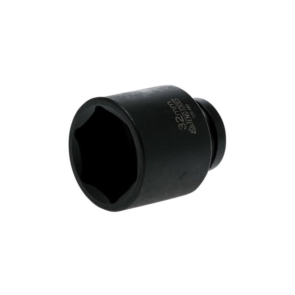 Teng Impact Socket Hexagon 6 Point 1/2in Drive 32mm