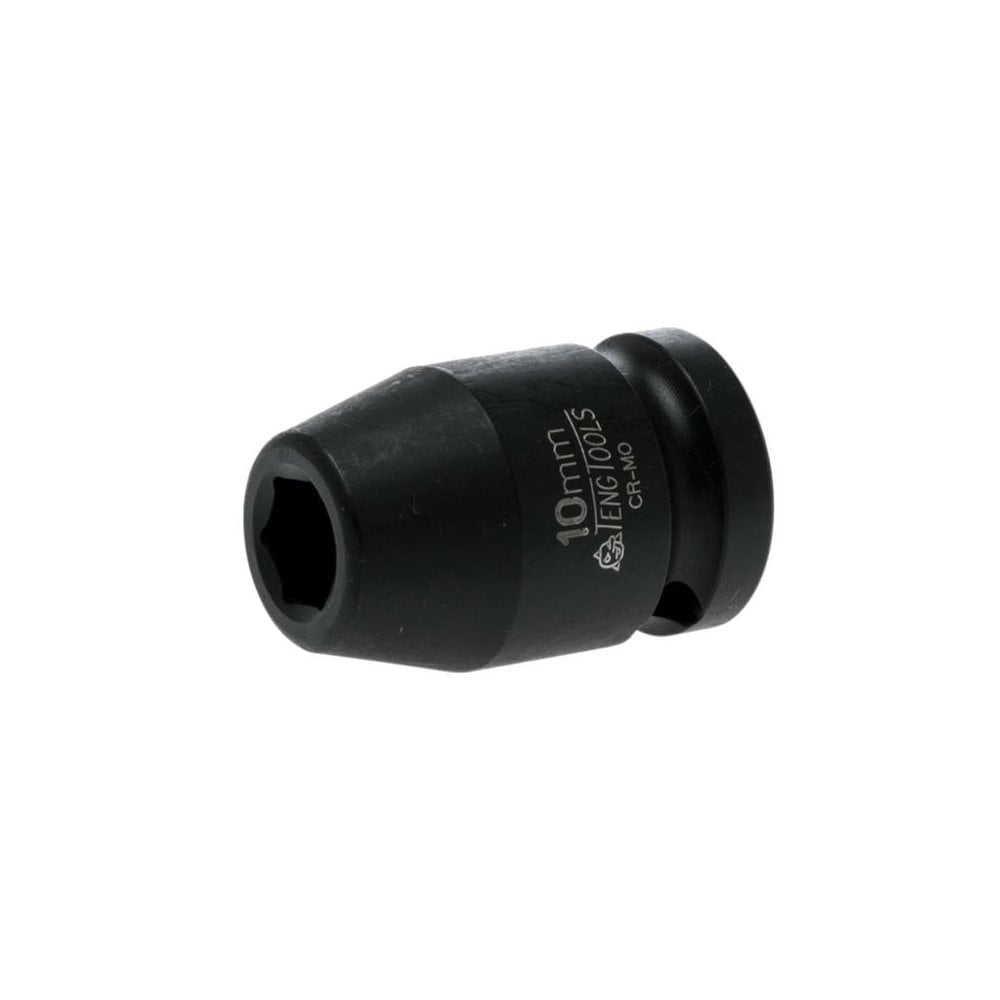 Teng Impact Socket Hexagon 6 Point 1/2in Drive 10mm