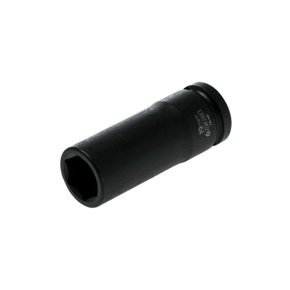 Teng Deep Impact Socket Hexagon 6 Point 1/2in Drive 19mm
