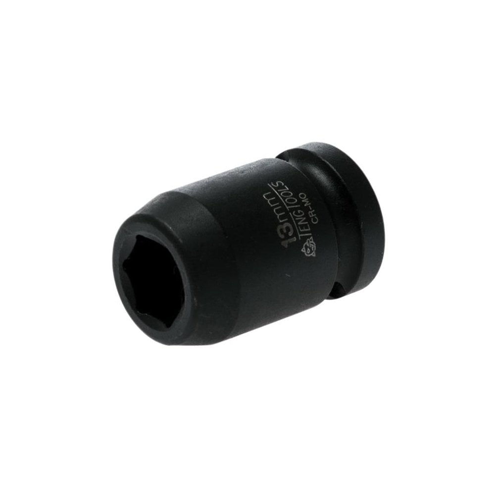 Teng Impact Socket Hexagon 6 Point 1/2in Drive 13mm
