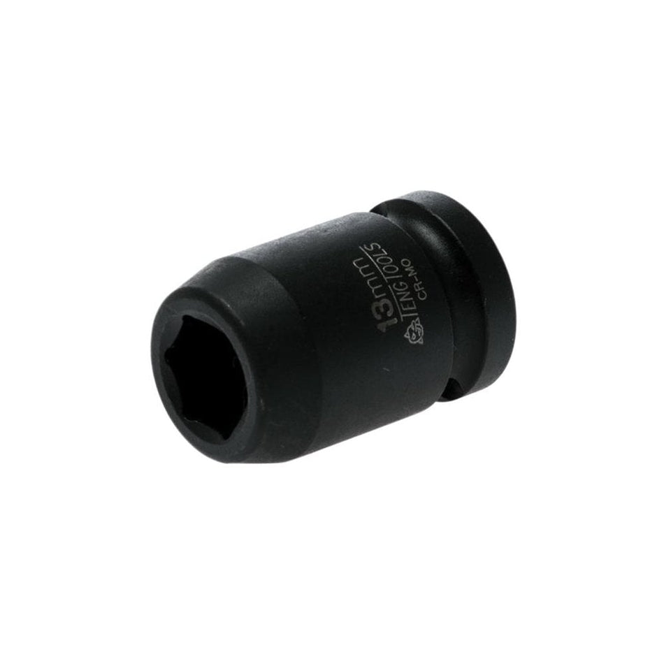 Teng Impact Socket Hexagon 6 Point 1/2in Drive 13mm