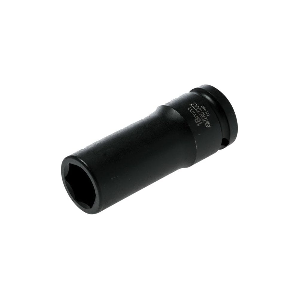 Teng Deep Impact Socket Hexagon 6 Point 1/2in Drive 18mm