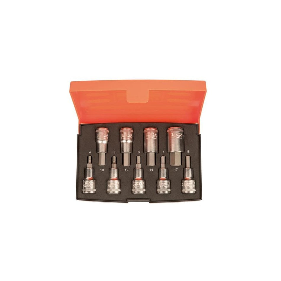 Bahco S9HEX 1/2in Drive Socket Set of 9 Metric