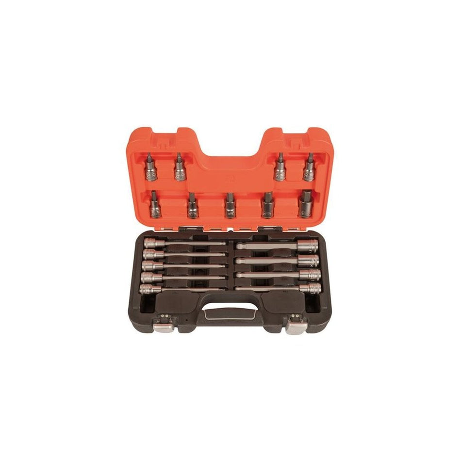 Bahco S18HEX 1/2in Drive Socket Set of 18 Metric